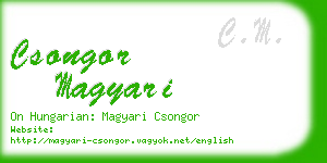 csongor magyari business card
